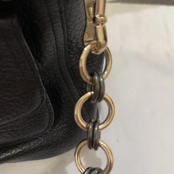 Coach Madison Handbag with Pebbled Black Leather - Picture 12 of 12